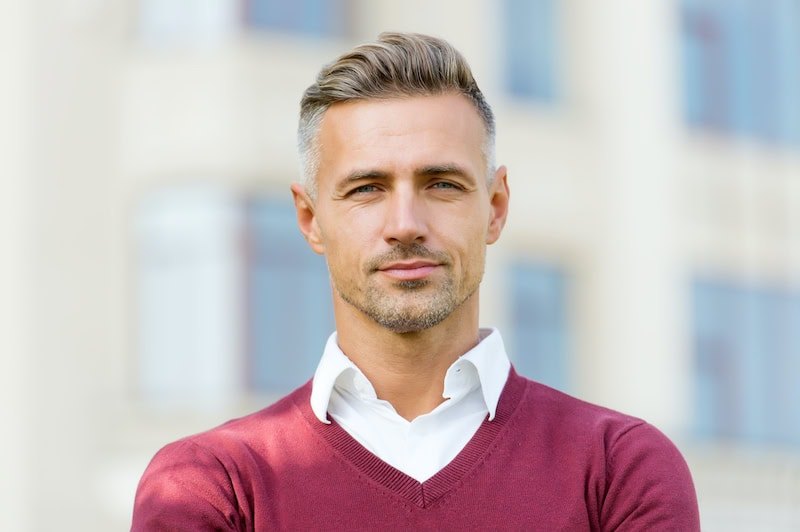 Men's hair coloring at 18|8 Fine Men's Salons in San Diego